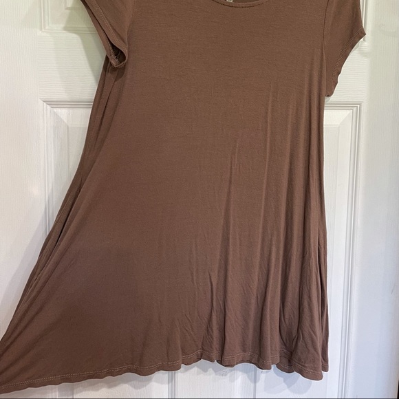 made in USA w pockets flowy swing top soft cocoa - Picture 6 of 14